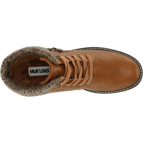 Women's Leather Hiking Boots Chestnut 9.5 Wide Ankle Length Comfort Durable - Picture 5 of 7